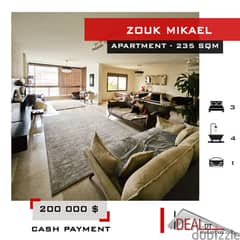Apartment For Sale in Zouk Mikael 235 sqm ref#ck32110 0