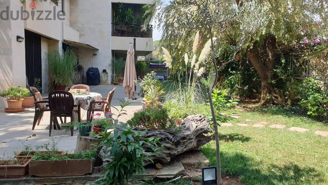 Fully Furnished Apartment with Garden and Terrace for Rent in Broumana 13