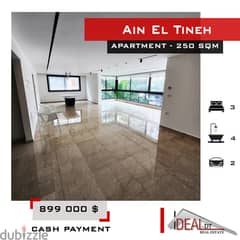 Apartment for sale in Ain El Tineh 250 sqm ref#kj94088 0