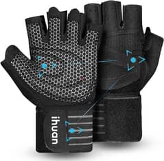 gym gloves with wrist wrap support