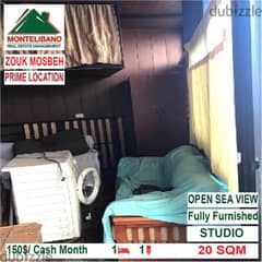 150$/Cash Month!! Studio for rent in Zouk Mosbeh!!