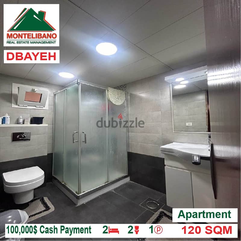 100,000$ Cash Payment!! Apartment for sale in Dbayeh!! 5