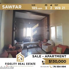 Apartment for sale in Sawfar WB21