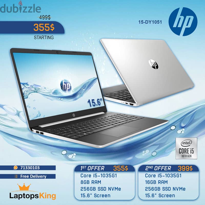 HP 15-DY1051 CORE i5-1035G1 15.6" LAPTOP OFFERS 0