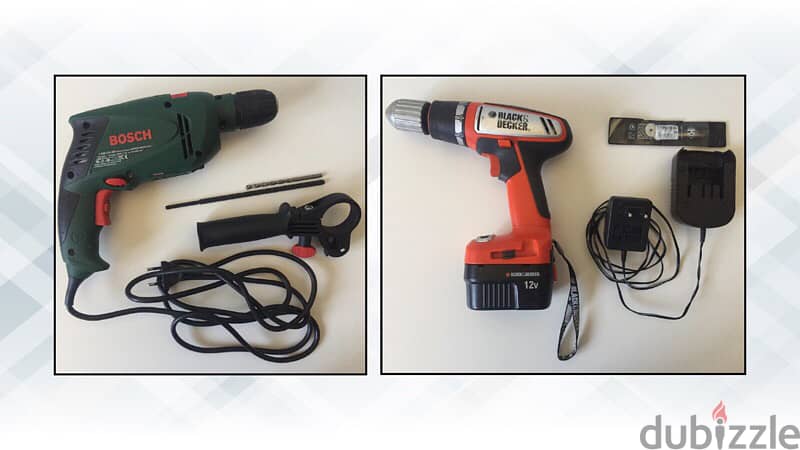 Tools Bosch and Black&Decker All package 80$ 0