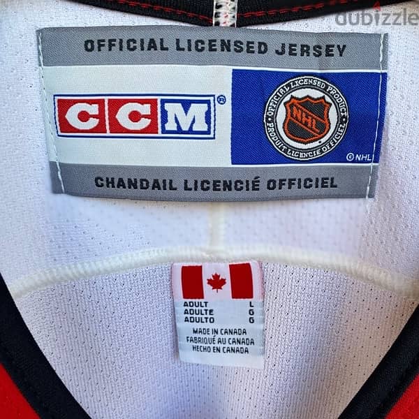 NHL CCM Hockey Ottawa Senators Vintage Jersey. 4