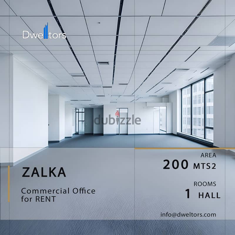 Office for rent in ZALKA - 200 MT2 - 1 Hall 0