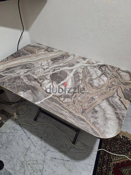 FOLDABLE TABLE MARBLE LIKE NEW BARELY USED FOR SALE 1