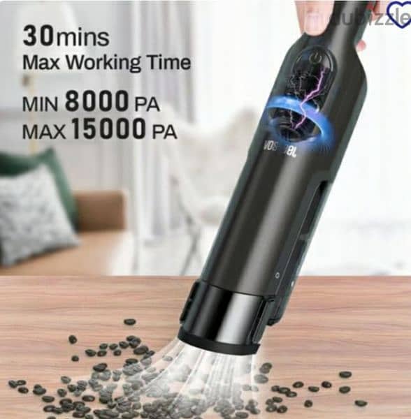 VOSFEEL J10 Handheld Vacuum Cleaner, Battery HandhelCleaner 160 W, 1