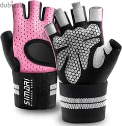 Weight lifting gloves with wrist support 0