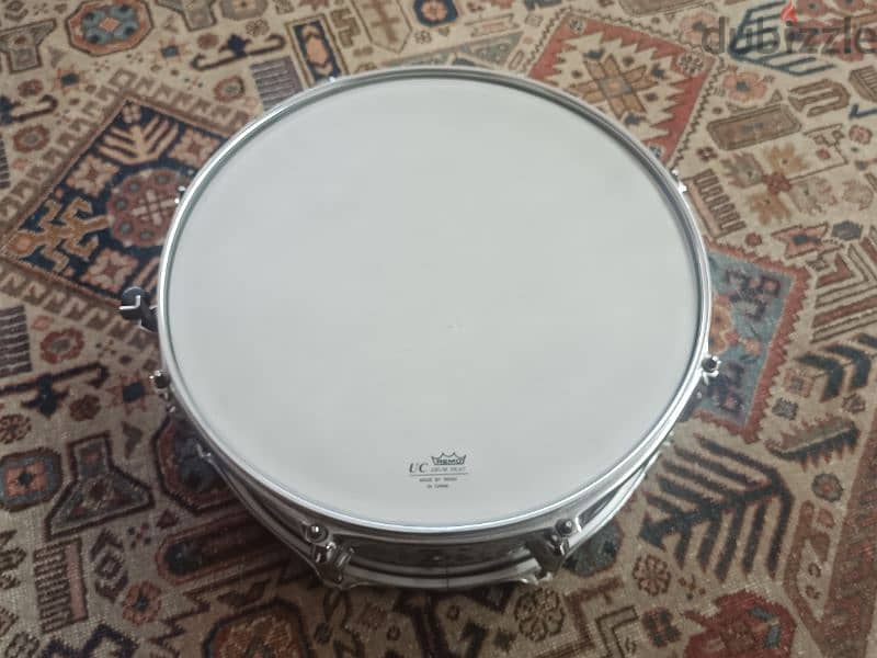 Professional stanless steel 14" snare drum  Remo heads 3