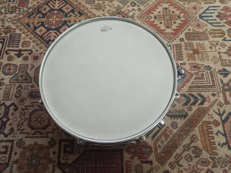 Professional stanless steel 14" snare drum  Remo heads 6