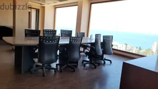 Luxurious Office in Hamra Semi furnished | Sea and city view