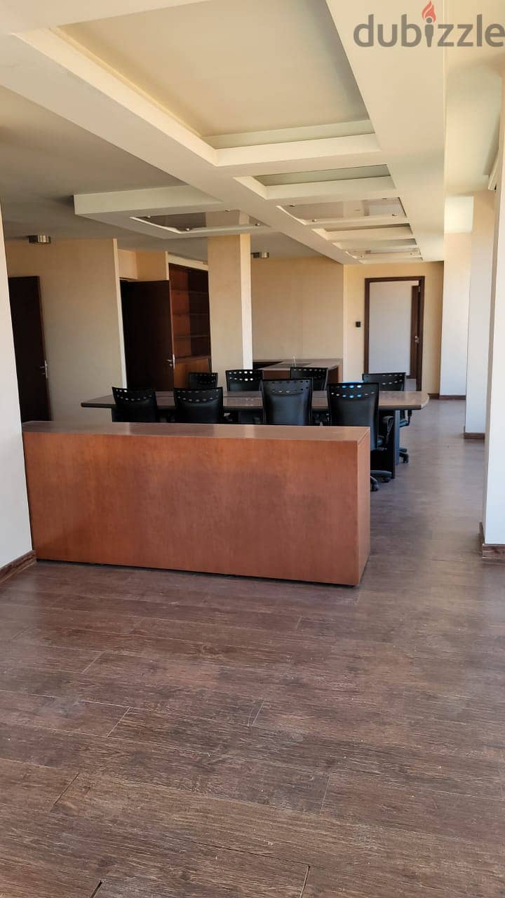 Luxurious Office in Hamra Semi furnished | Sea and city view 6