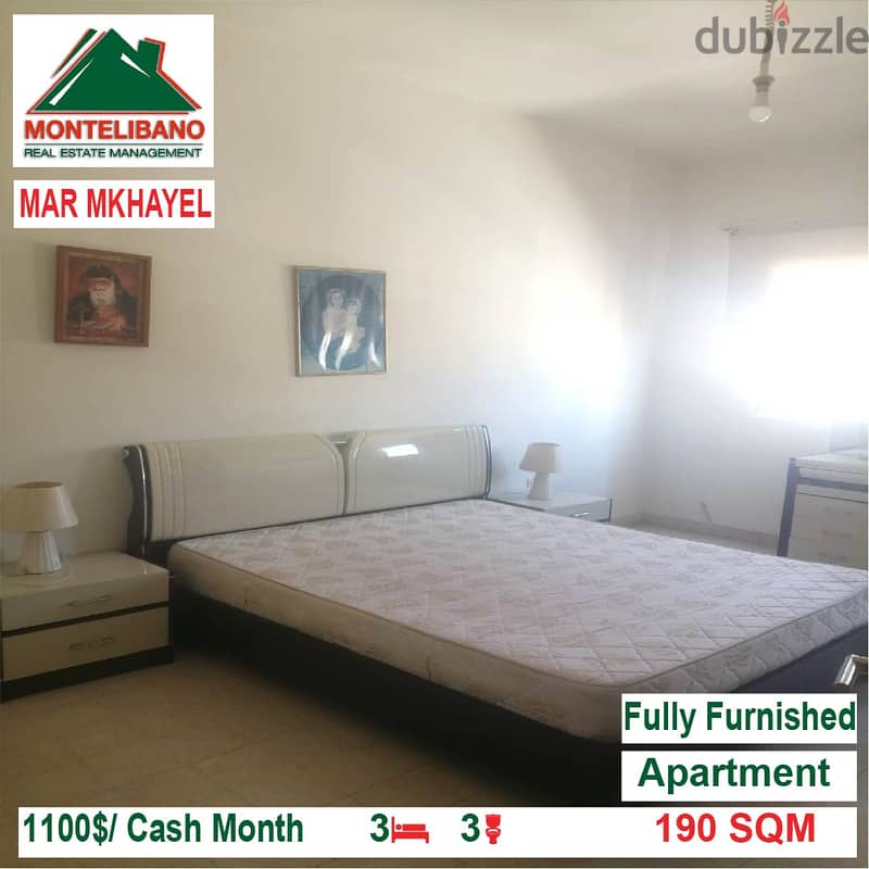 1100$/Cash Month!! Apartment for rent in Mar Mkhayel!! 2