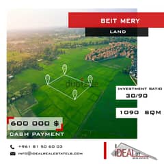 Land for sale in beit Mery 1090 SQM REF#AG20164