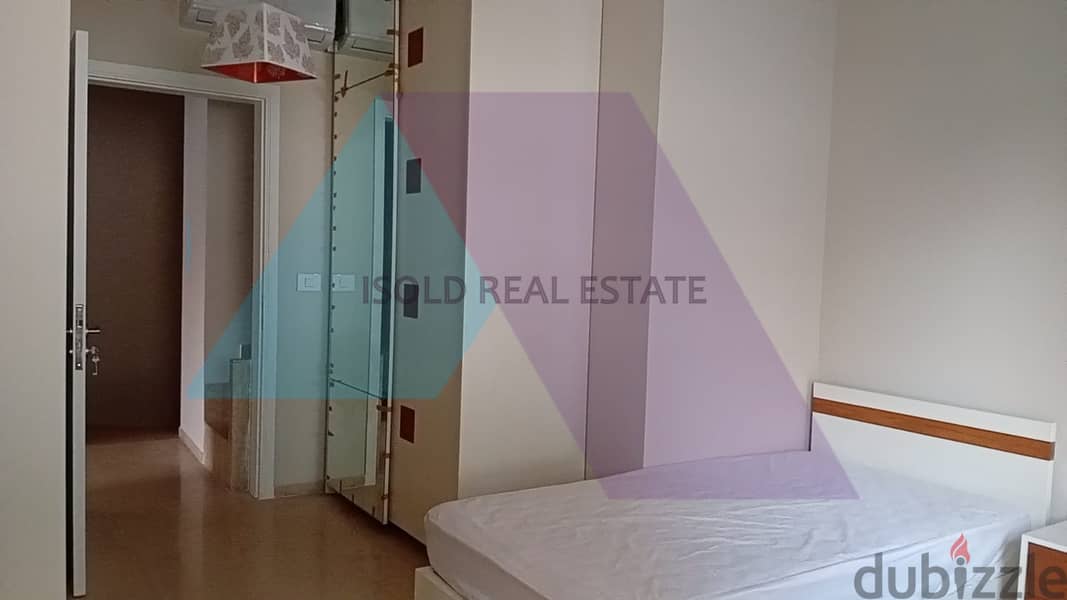 Furnished 203 m2 duplex +55 m2 rooftop for rent in Saify/Achrafieh 11