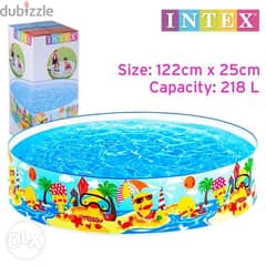 Original Intex Swimming Pool Kids Size 122cm x 25cm 0