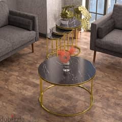 Coffee Table + 3 Side Tables