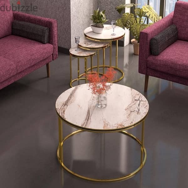 Coffee Table + 3 Side Tables 1