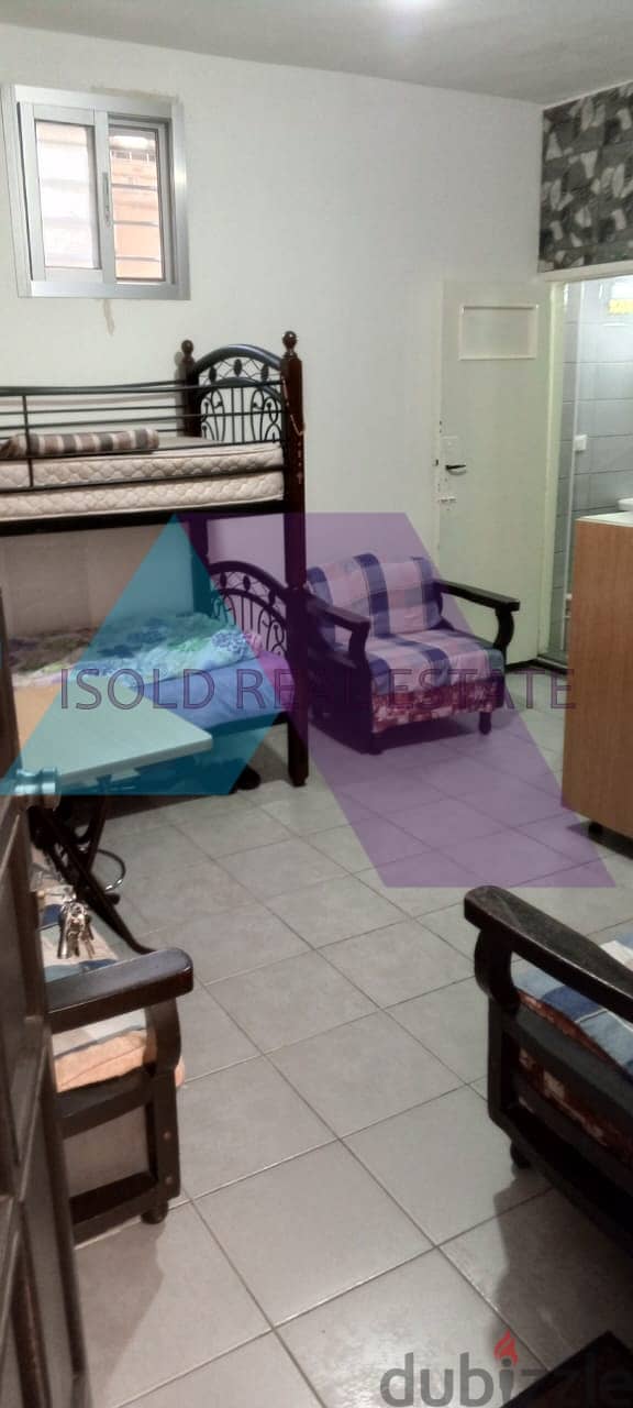 Including Elec. + Net - Furnished 50m2 apartment for rent in Achrafieh 7