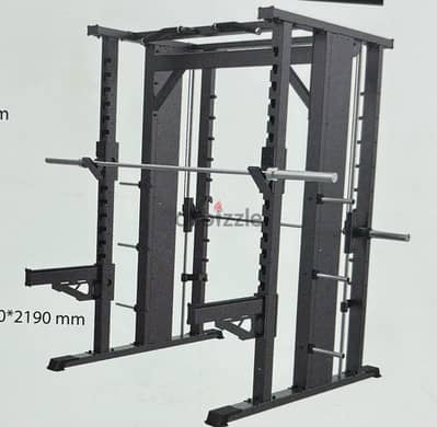 Smith machine combo with power rack