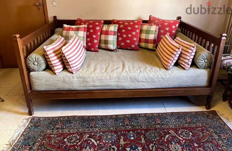 Sofa bed (Divan-lit) wood 1