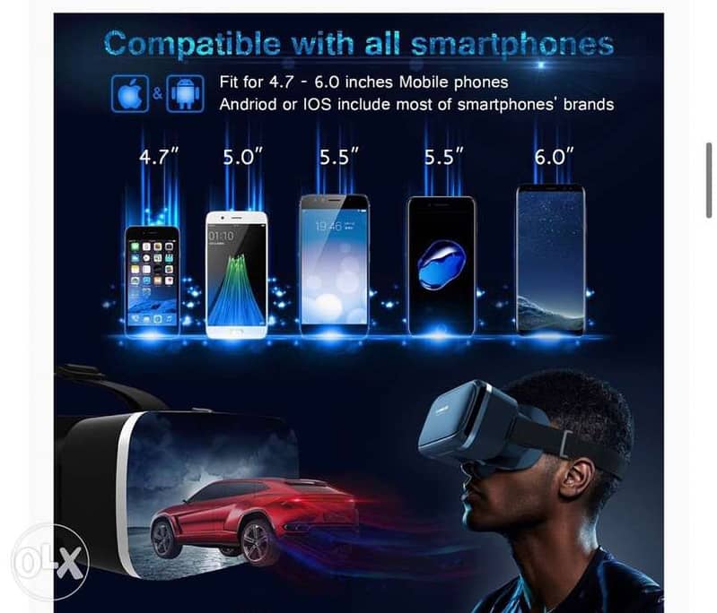 VR SHINECON 3D VR Headset Virtual Reality Glasses 3