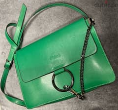 chloe wbag for women,  showlder bag green color