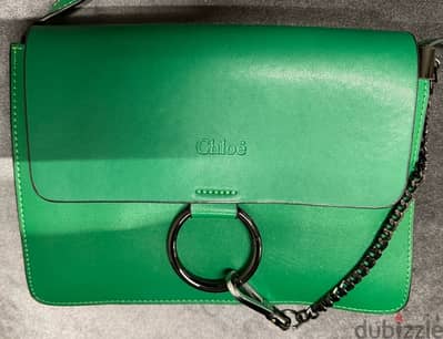 chloé bag for women,  showlder bag green color