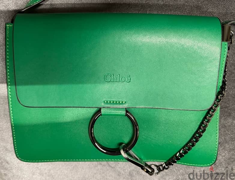 chloe wbag for women,  showlder bag green color 1