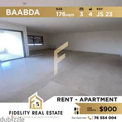 Apartment for rent in Baabda JS23
