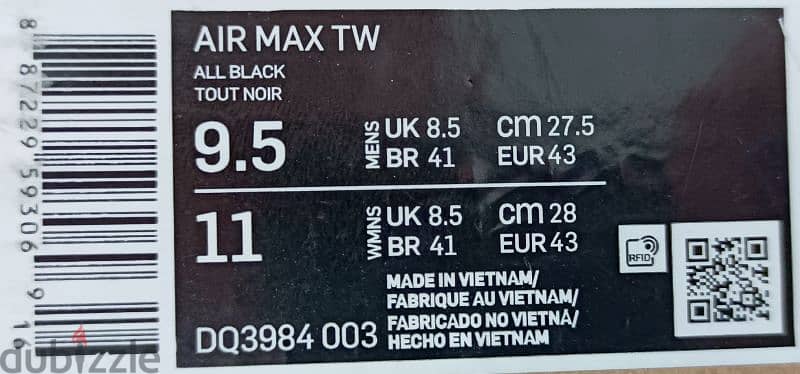 AIR MAX TW FULL BLACK 3