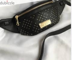 BEBE Black Leather Belt handbag New Original BeBE Brand