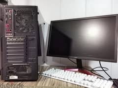 desktop with screen i7-8700