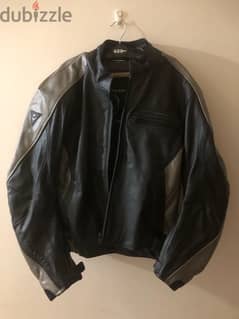 motorcyclist protection leather jacket