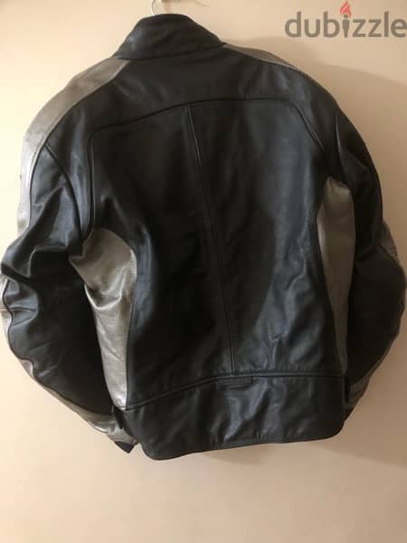 motorcyclist protection leather jacket 3