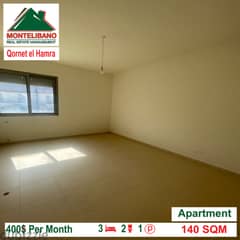 Apartment for rent in Qornet el Hamra!!! 0