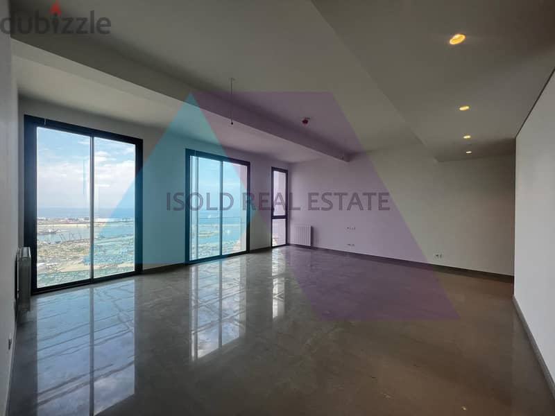 Luxurious 175m2 apartment +open sea view for rent in Achrafieh 1