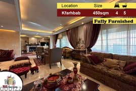 Kfarhbab 450m2 | Partial View | Furnished | Well Designed | KA IV |