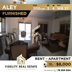 Furnished apartment for rent in Aley WB27 0