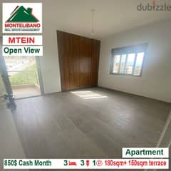 850$!! Open View Apartment for rent located in Mtain