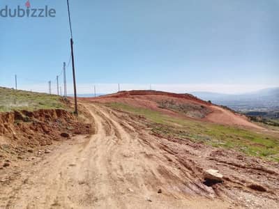 zahle ain el hajal 1200 sqm land for sale open view Ref#6047