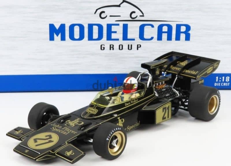 Lotus 72D (Dave Walker 1972) diecast car model 1;18. 0