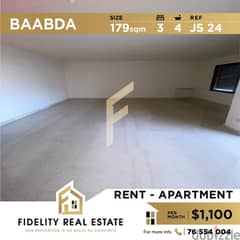 Apartment for rent in Baabda JS24 0