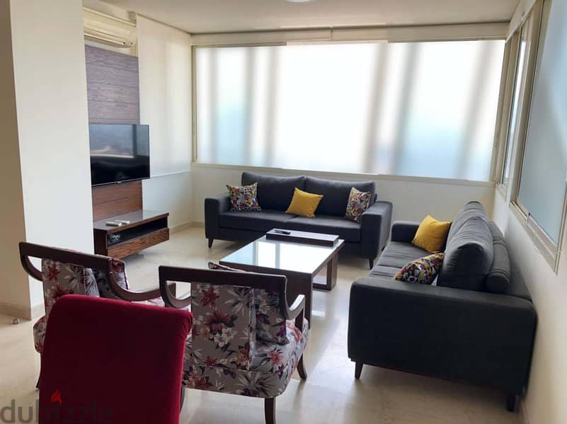 FULLY FURNISHED IN ACHRAFIEH + SEA VIEW (100SQ) 2 BEDS , (ACR-131) 0