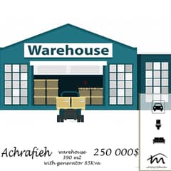 Ashrafieh | 390m² Warehouse | Open Space | Generator | Parking | Catch 0