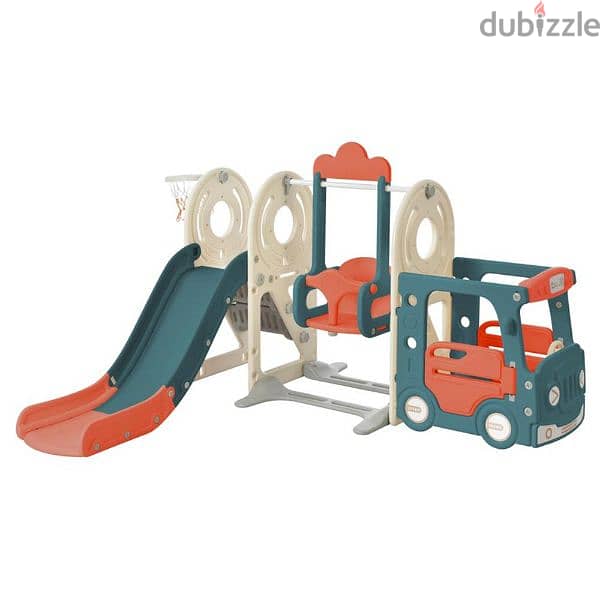 Kids Swing-N-Slide with Bus Play Structure 4