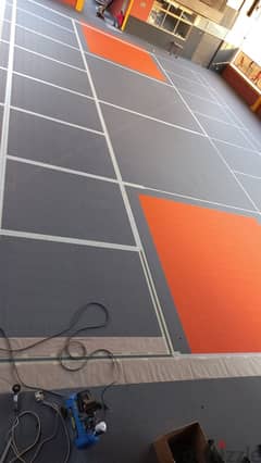 PVC tiles for padel pol and Basketball 0