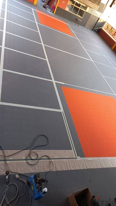 PVC tiles for padel pol and Basketball